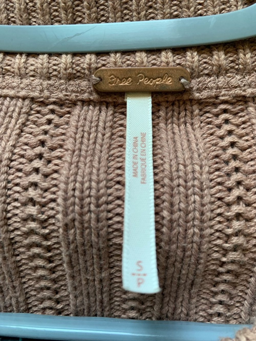 Free People All Yours Cardigan Brown Maeve Size Small - Picture 5 of 6